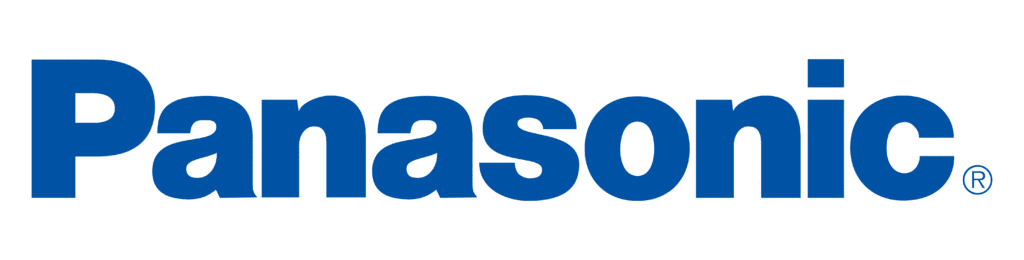 Blue Panasonic logo representing the brand’s range of electronics and air conditioning systems.