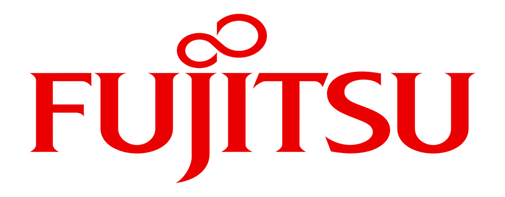 Red Fujitsu logo representing the brand’s advanced air conditioning and technology solutions.